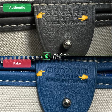 fake goyard tote vs real|legit check Goyard tote.